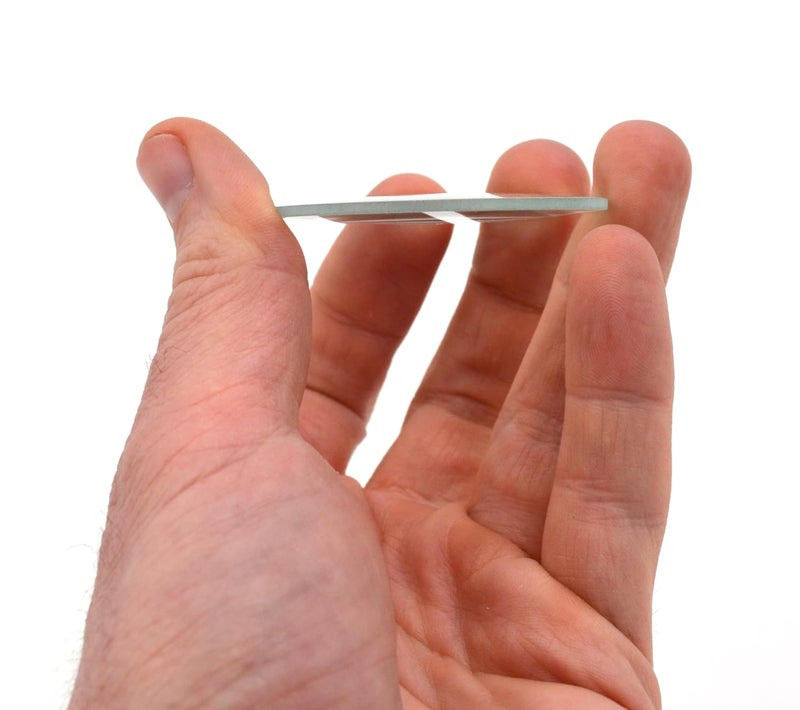 EISCO 6pc Optical Lens Set, 2" (50mm) Diameter - 3 Double Convex Lens & 3 Double Concave Lens - 200mm, 300mm, 500mm Focal Lengths - Optically True Glass - Ground, Beveled Edges - Image 3